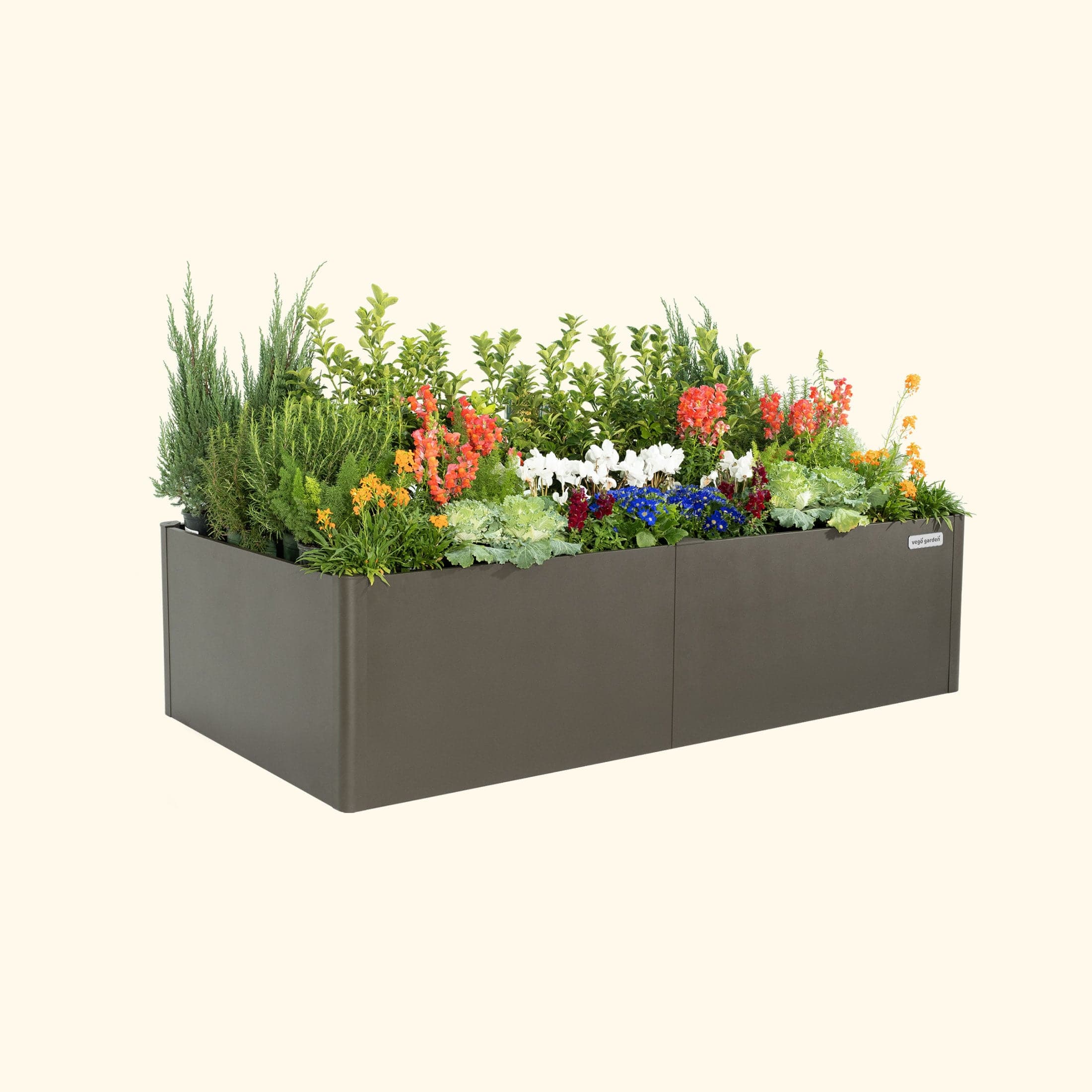 17" Tall Modern 42" x 83" Metal Raised Garden Bed - Image 2