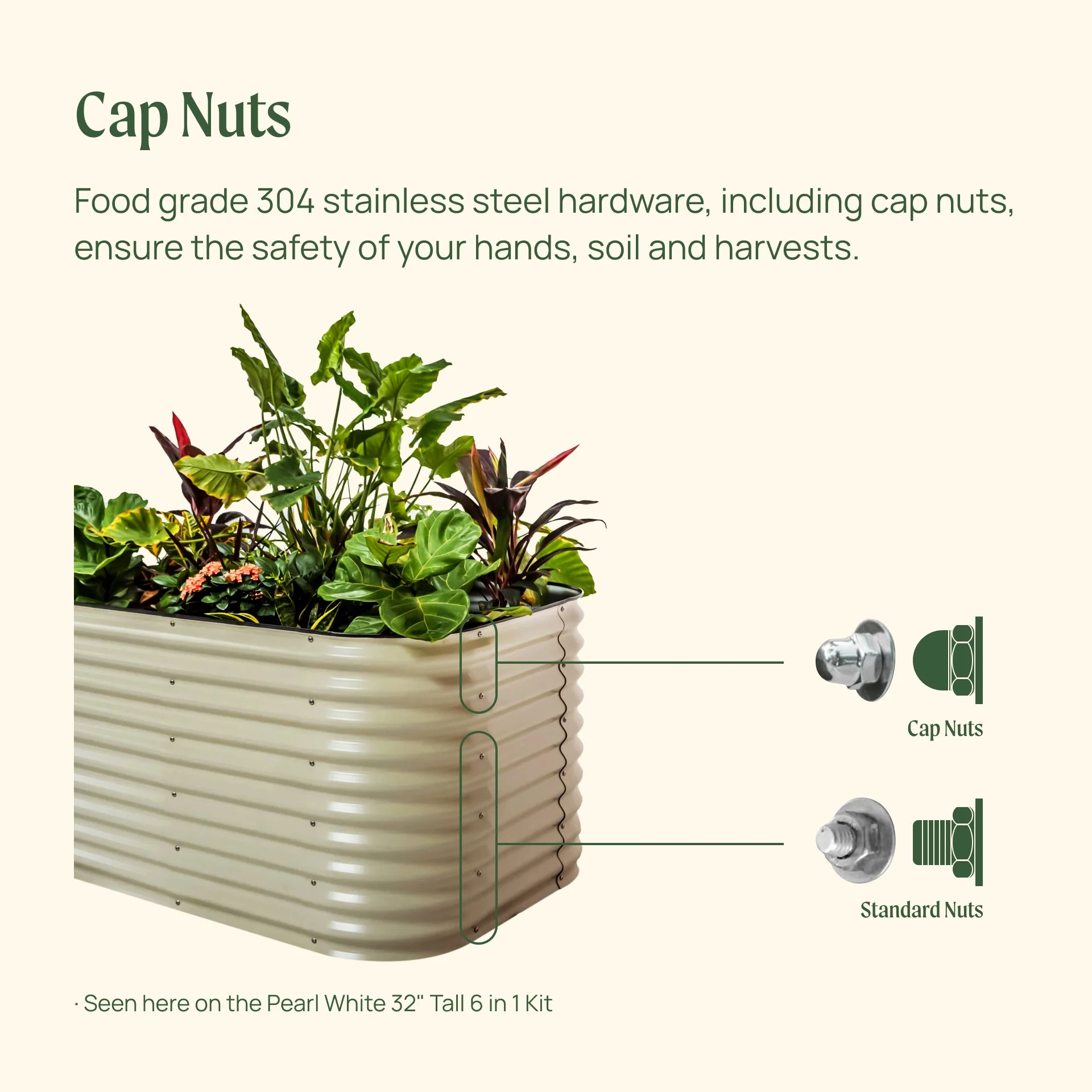 32" Extra Tall 6 In 1 Medium Modular Metal Raised Garden Bed Kit - Image 15