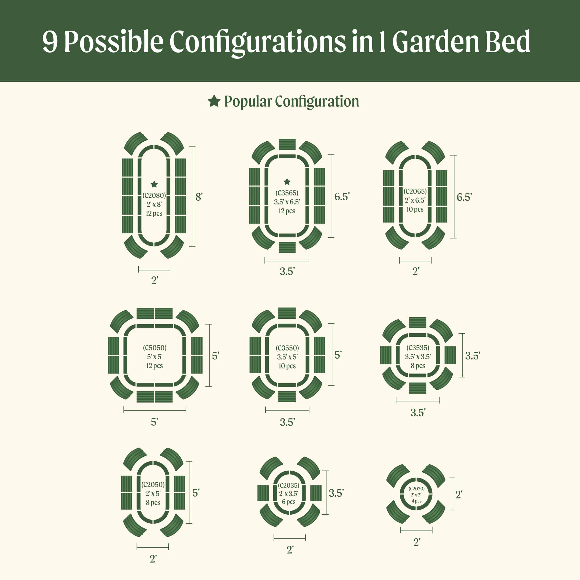 32" Extra Tall 9 In 1 Large Modular Metal Raised Garden Bed Kit - Image 13