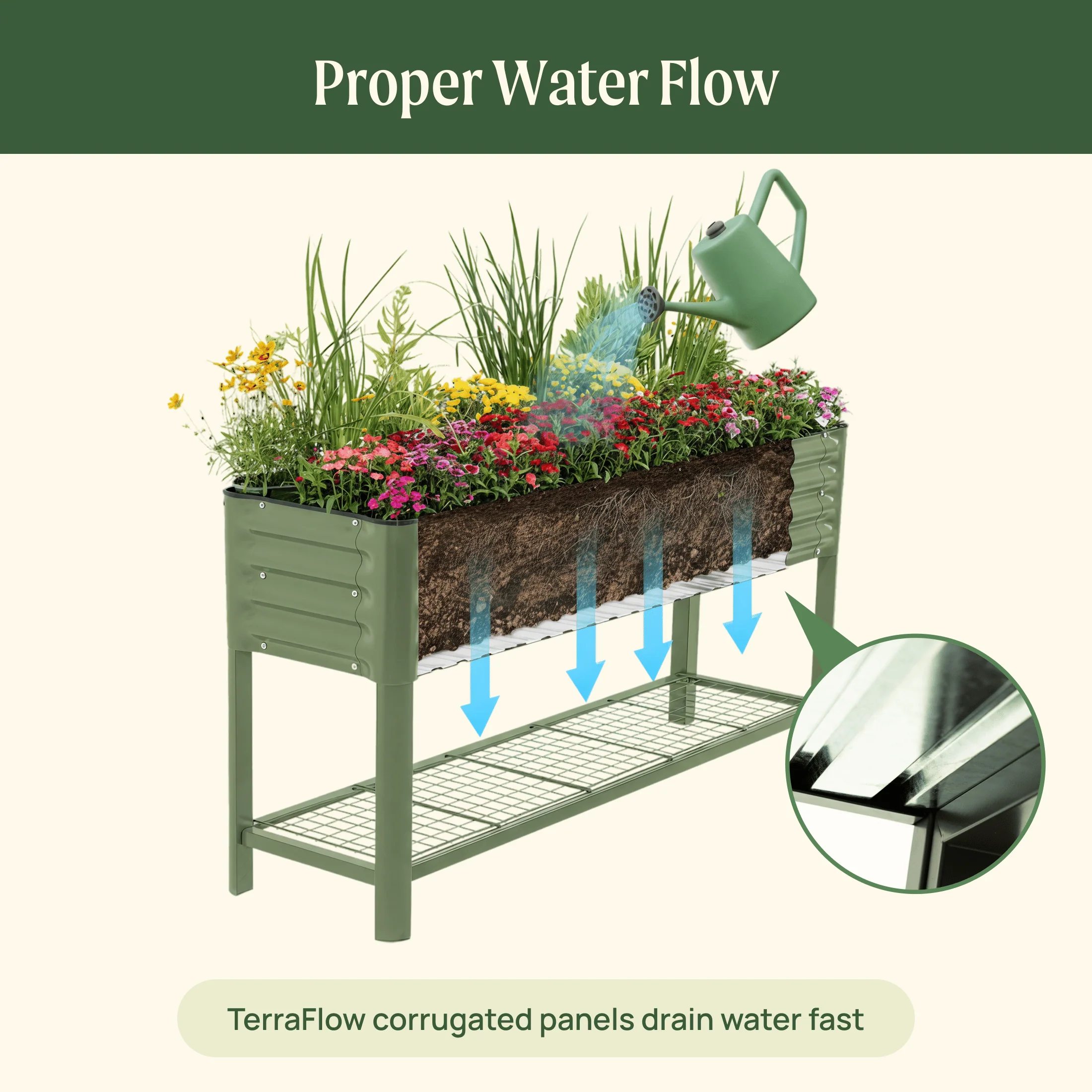 Elevated Garden Bed - Slim Series 1.5' x 5.5' - Image 7